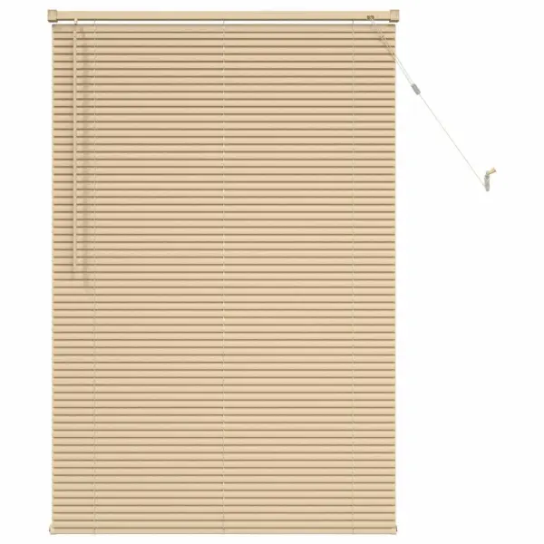 Reguleeritav Veneetsia ruloo, helepruun mustriga PVC, 150 x 80 cm – 2