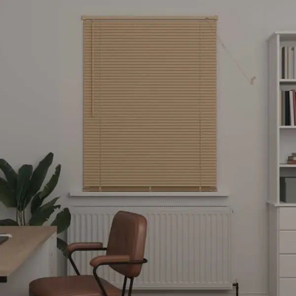 Reguleeritav Veneetsia ruloo, helepruun mustriga PVC, 150 x 80 cm – 3
