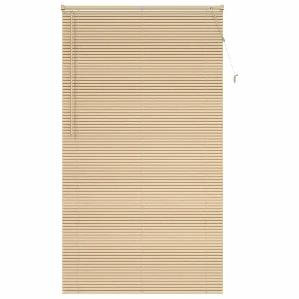 Reguleeritav veneetsia ruloo, helepruun mustriga PVC, 213 x 120 cm – 2
