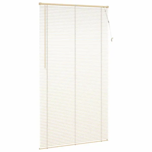 Reguleeritav veneetsia ruloo, helepruun mustriga PVC, 213 x 120 cm – 5