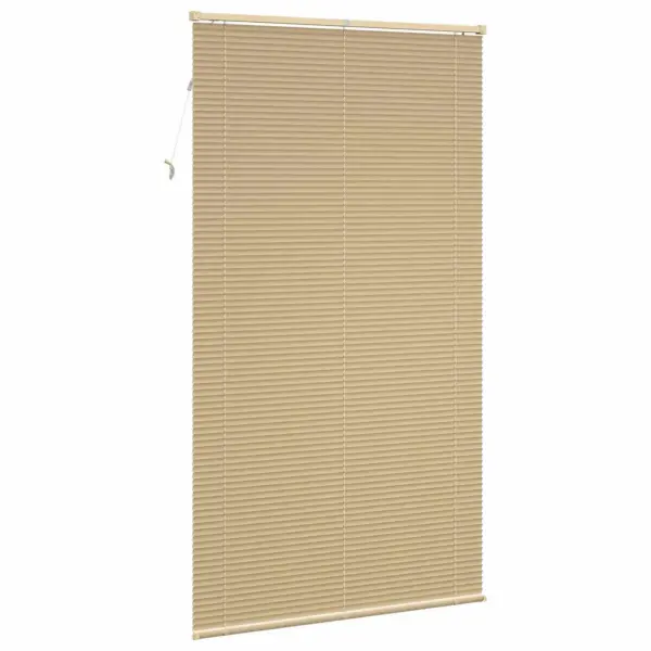 Reguleeritav veneetsia ruloo, helepruun mustriga PVC, 213 x 120 cm – 6