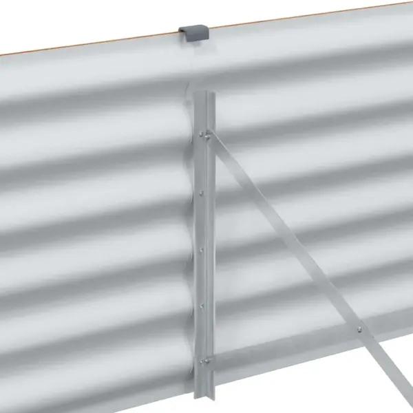 Helepruun tsingitud terasest kõrgendatud aiakast 98 x 100 x 36 cm – 10