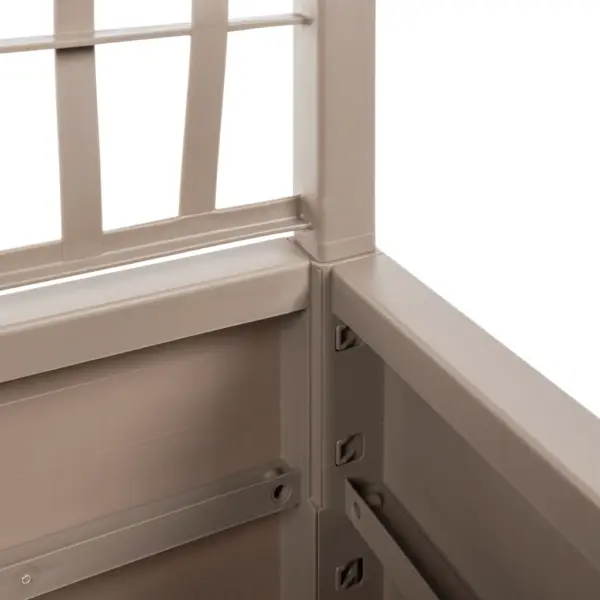 Helepruun võrega taimekast ronitaimedele, PP, 80 x 36 x 140 cm, 80 l – 6