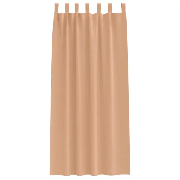 Pimendavad kardinad aasadega, helepruun, 2 tk, 245 x 140 cm, polüester – 4