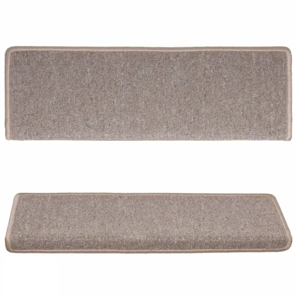 Helepruunid ristkülikukujulised trepimatid teibiga, 15 tk, 65 x 21 x 4 cm – 4