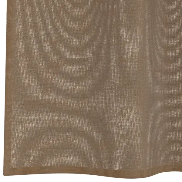 Voile kardinad rõngastihenditega, 2 tk, helepruun, 140 x 175 cm – 6