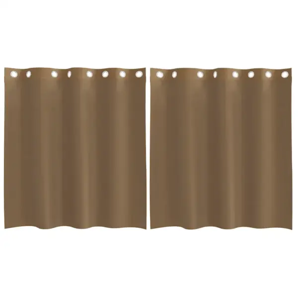 Helepruunid voile kardinad rõngastihenditega, 2 tk, 140 x 140 cm – 2