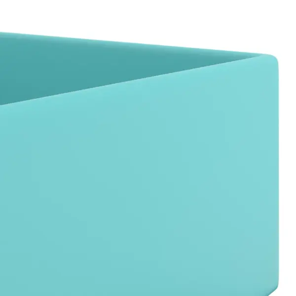 Kapipealne keraamiline vannitoovalamu ülevooluavaga, heleroheline, 480 x 250 x 150 mm – 6