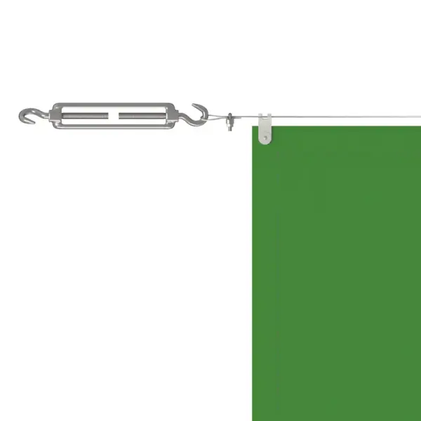 Pergola varikatus rõdule ja terrassile, heleroheline, veekindel Oxfordi kangas, 100 x 800 cm – 4