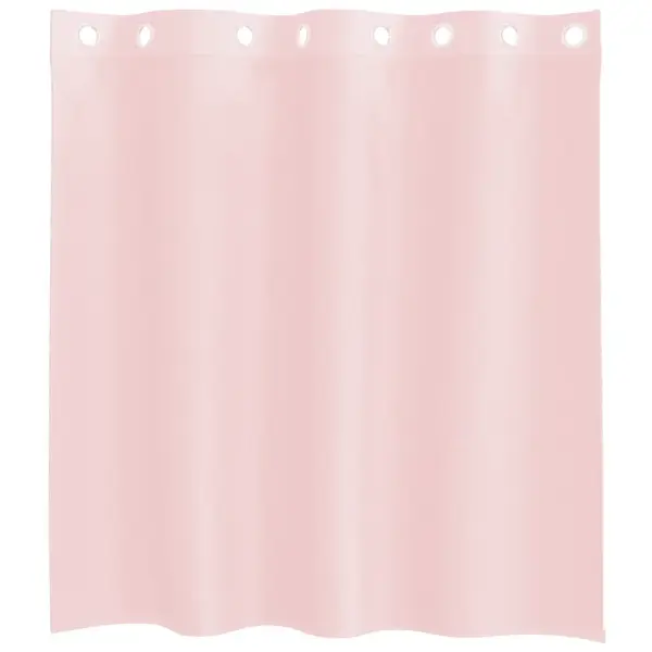 Poolläbipaistvad rõngaskardinad, 2 tk, heleroosa, 140 x 140 cm – 4