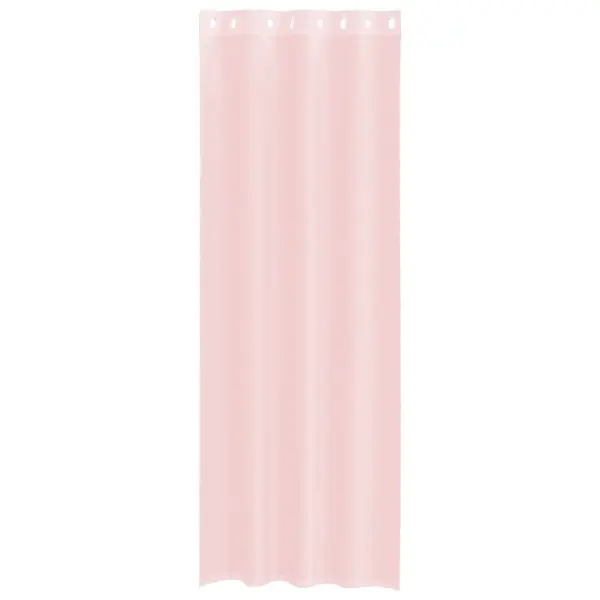 Poolläbipaistvad rõngastihendiga voile-kardinad, 2 tk, heleroosa, 140 x 300 cm – 4