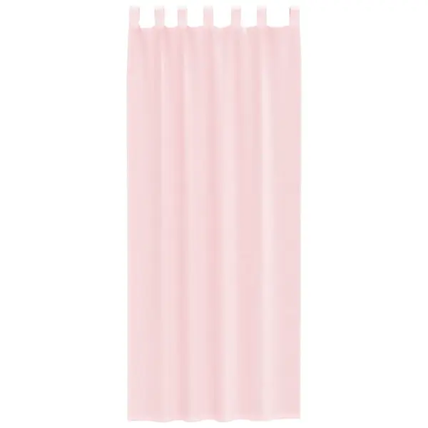 Poolläbipaistvad voile-kardinad vardataskuga, 2 tk, heleroosa, 140 x 260 cm – 4