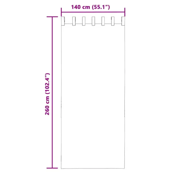 Poolläbipaistvad voile-kardinad vardataskuga, 2 tk, heleroosa, 140 x 260 cm – 9