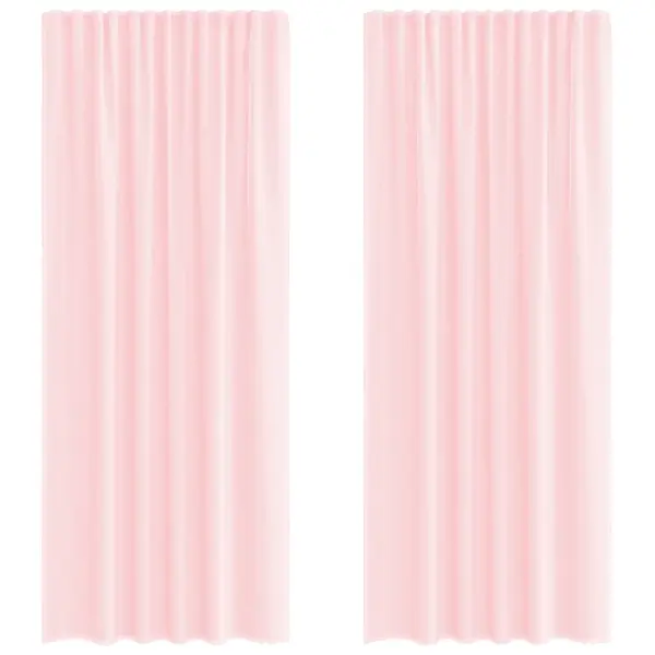 Heleroosad voile kardinad vardataskuga, 2 tk, 140 x 225 cm – 2