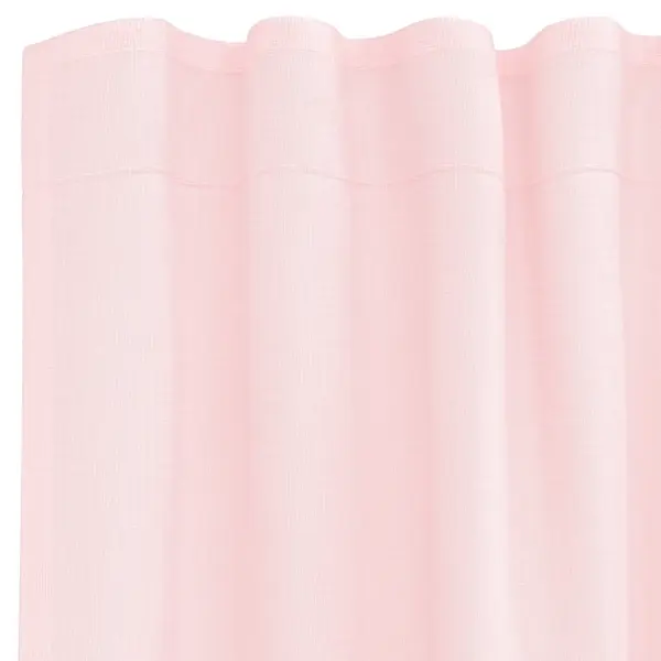 Poolläbipaistvad vardataskuga voile-kardinad, 2 tk, heleroosa, 140 x 245 cm – 5