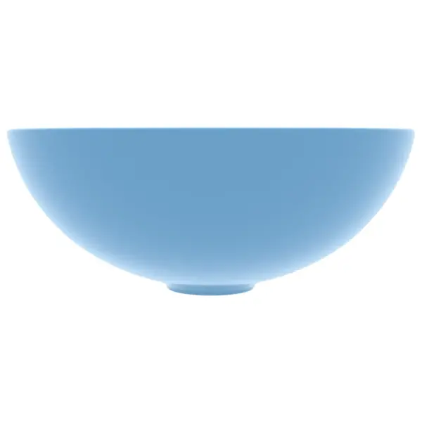 Kapi peale paigaldatav ümmargune keraamiline vannitoavalamu, helesinine, 280 x 100 mm – 3