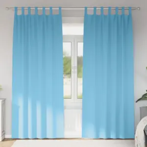 Helesinised pimendavad kardinad, 2 tk, 225 x 140 cm, polüester