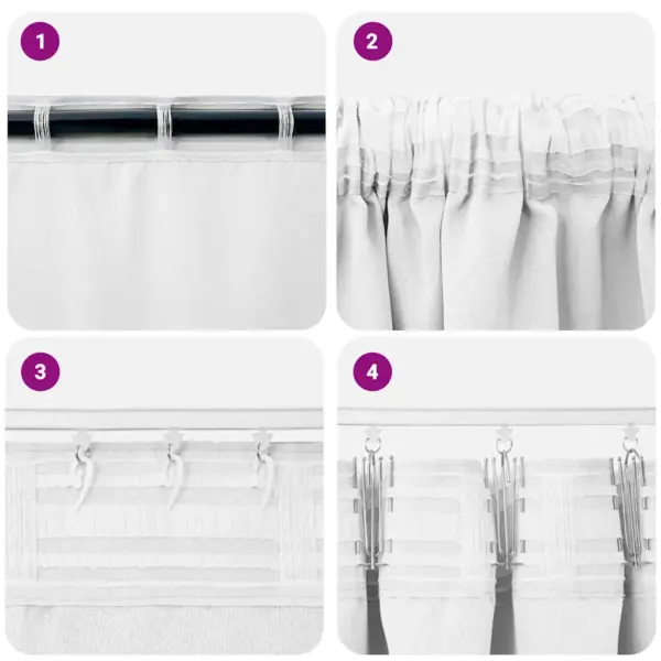 Helevalged pimendavad kardinad rõngastega, 2 tk, polüester, 260 x 140 cm – 7