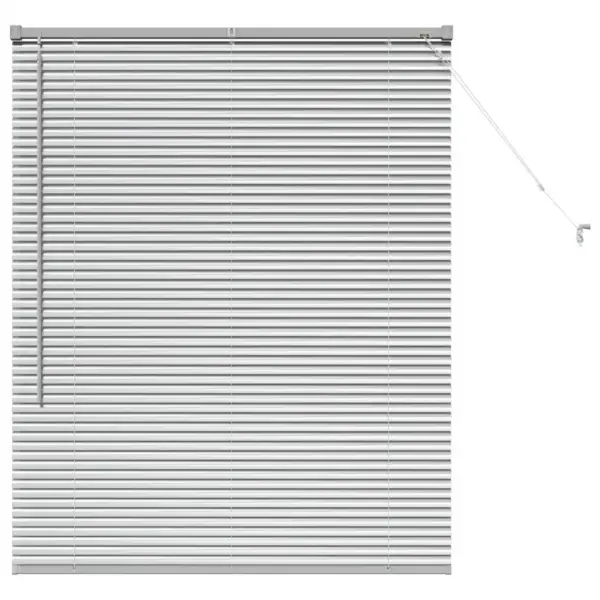 Hõbedane alumiiniumist veneetsia ruloo, 130 x 100 cm – 2