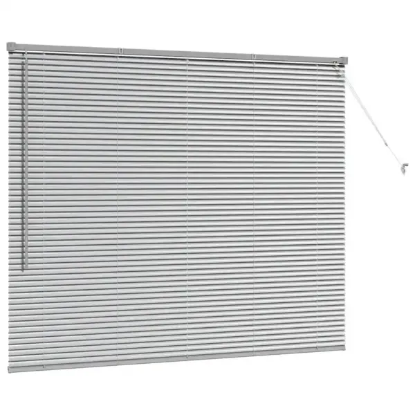 Alumiiniumist Veneetsia ruloo, hõbedane, 130 x 155 cm – 5