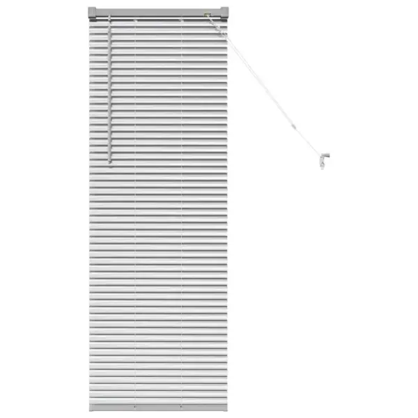 Hõbedane alumiiniumist Veneetsia ruloo valguse ja privaatsuse reguleerimiseks, 130 x 40 cm – 2