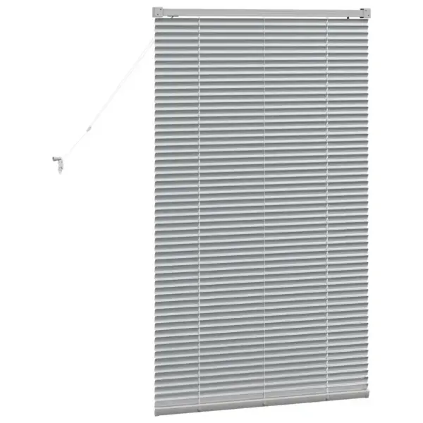 Hõbedane alumiiniumist Veneetsia ruloo, 130 x 70 cm – 7