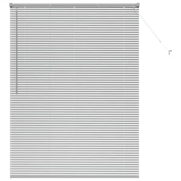 Hõbedane alumiiniumist Veneetsia ruloo valguse ja privaatsuse reguleerimiseks, 175 x 135 cm – 2