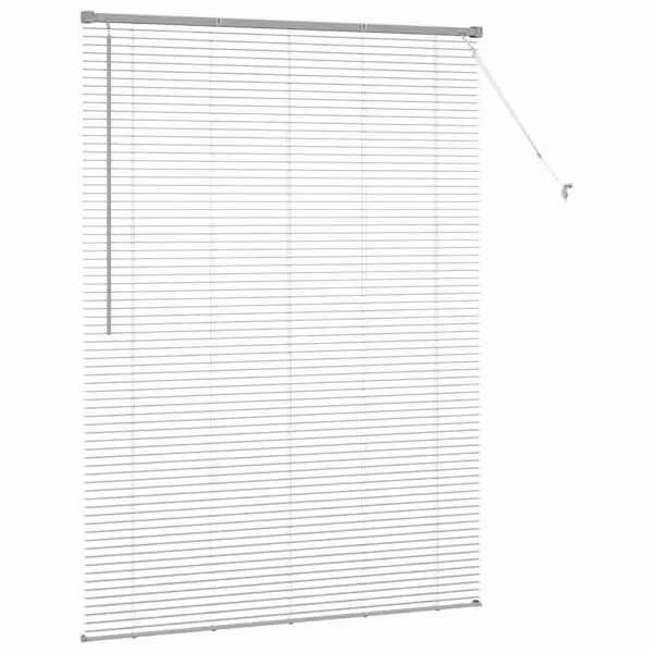 Hõbedane alumiiniumist Veneetsia ruloo valguse ja privaatsuse reguleerimiseks, 175 x 135 cm – 6