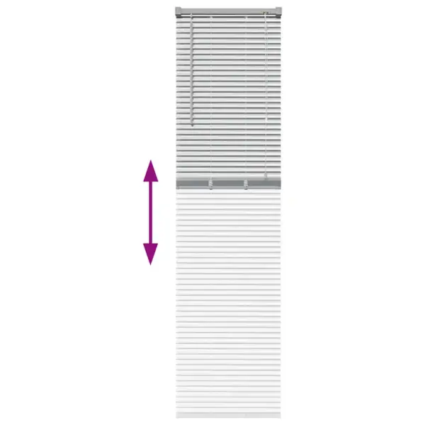 Hõbedane alumiiniumist Veneetsia ruloo, 175 x 45 cm – 12