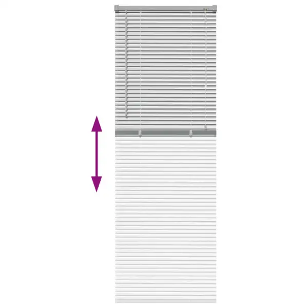 Hõbedane alumiiniumist veneetsia ruloo, 175 x 60 cm, siseruumidesse – 12