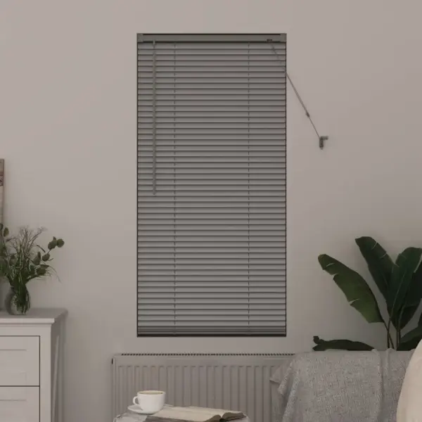 Hõbedane alumiiniumist Veneetsia ruloo, 175 x 65 cm – 3