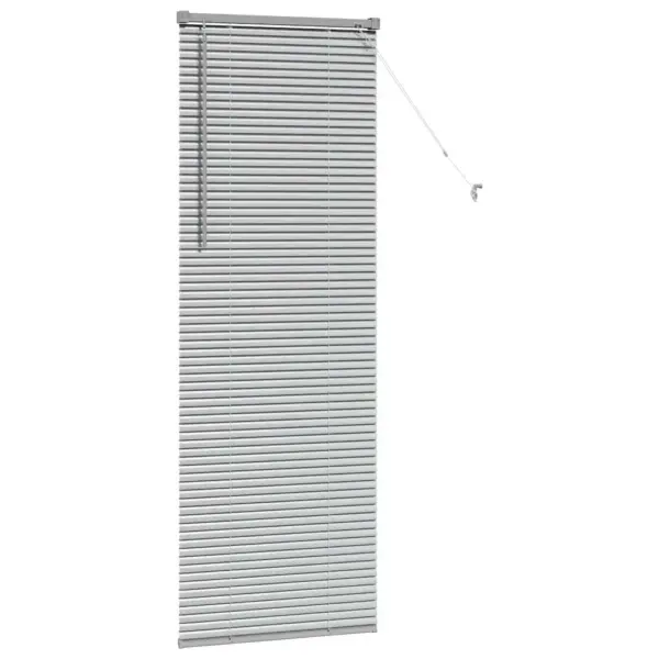 Hõbedane alumiiniumist Veneetsia ruloo, 175 x 65 cm – 5