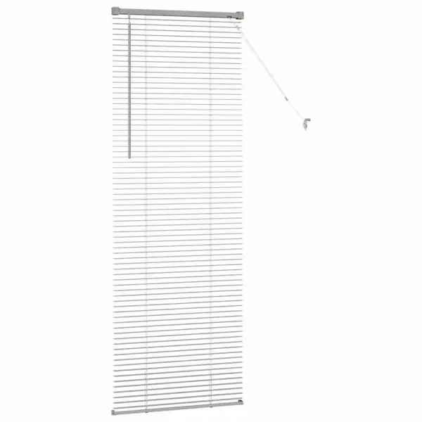 Hõbedane alumiiniumist Veneetsia ruloo, 175 x 65 cm – 6
