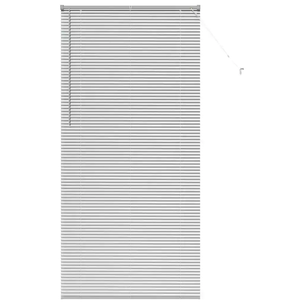 Hõbedane alumiiniumist Veneetsia ruloo, 220 x 100 cm
