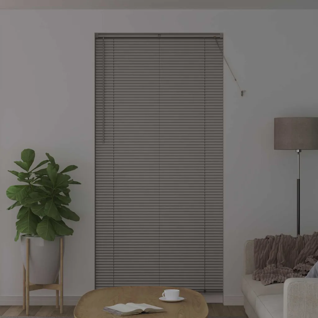 Hõbedane alumiiniumist Veneetsia ruloo, 220 x 100 cm
