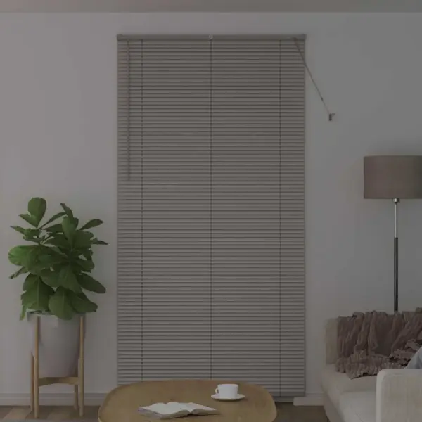 Hõbedane alumiiniumist Veneetsia ruloo, 220 x 115 cm, siseruumidesse - 3