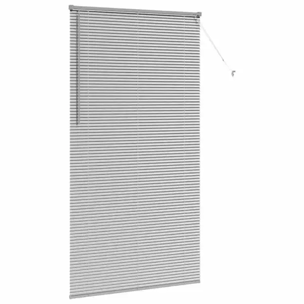 Hõbedane alumiiniumist Veneetsia ruloo, 220 x 115 cm, siseruumidesse - 5