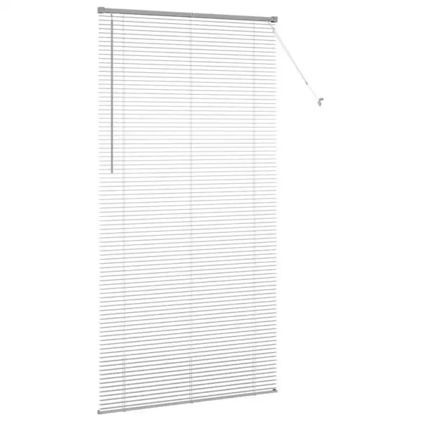 Hõbedane alumiiniumist Veneetsia ruloo, 220 x 115 cm, siseruumidesse - 6