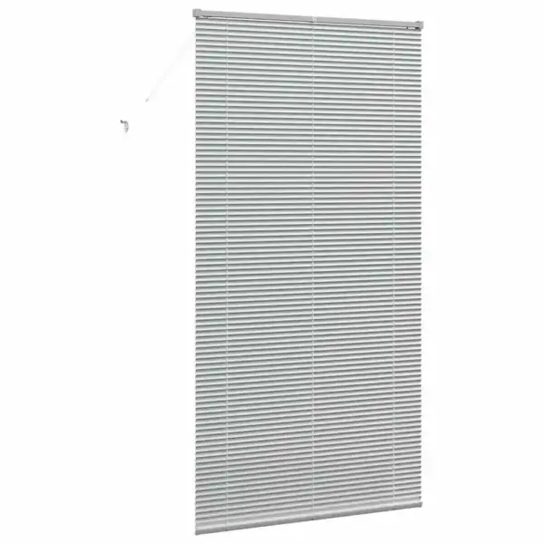 Hõbedane alumiiniumist Veneetsia ruloo, 220 x 115 cm, siseruumidesse - 7