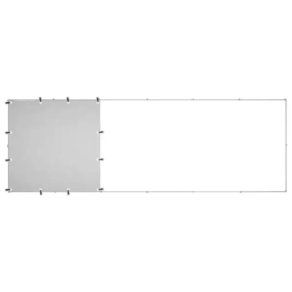 Koeraaedik veekindla katusega, hõbedane teras, 330 x 110 x 110 cm – 6