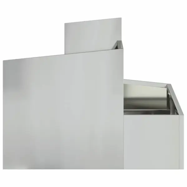 Metallist aiataimekast, hõbedane tsingitud teras, 60 x 60 x 50 cm – 6