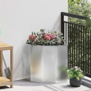 Nurga aiakast, hõbedane tsingitud teras, 45 x 45 x 50 cm