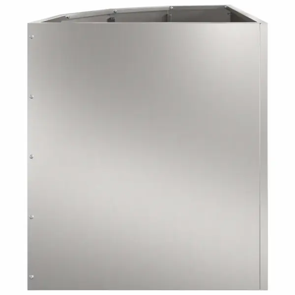 Nurga aiakast, hõbedane tsingitud teras, 45 x 45 x 50 cm – 6