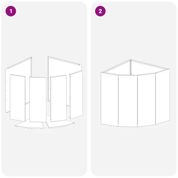 Nurga aiakast, hõbedane tsingitud teras, 45 x 45 x 50 cm – 10