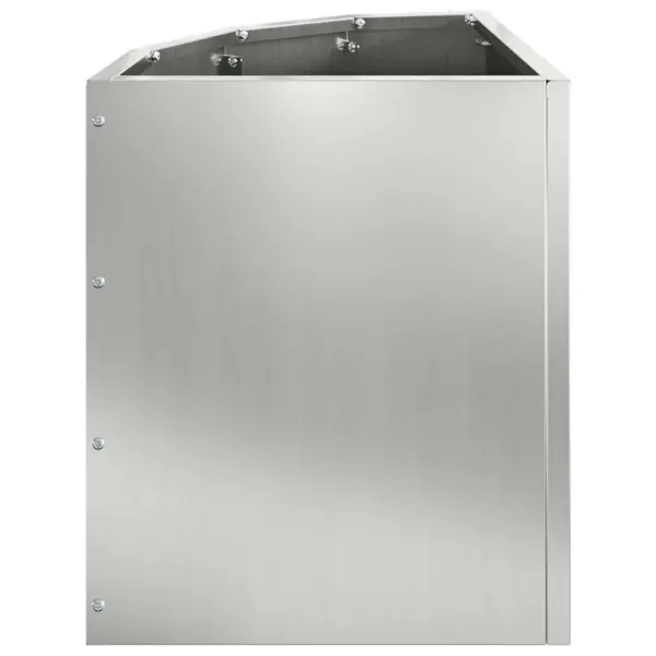 Hõbedane nurga istutuskast tsingitud terasest, 30 x 30 x 35 cm – 6