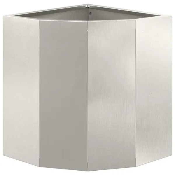 Nurgaistutuskast, hõbedane roostevaba teras, 30 x 30 x 35 cm – 5