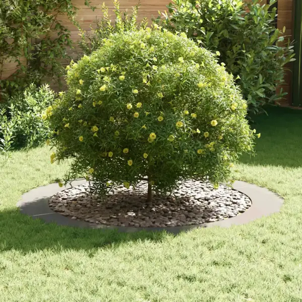 Hõbedane roostevabast terasest lame puurõngas, Ø90/120 cm, 120 x 120 cm – 3