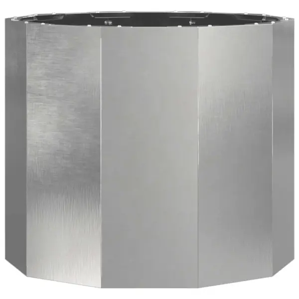 Hõbedane roostevabast terasest taimekast, 60 x 60 x 50 cm – 5