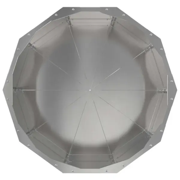 Hõbedane roostevabast terasest taimekast, 60 x 60 x 50 cm – 6