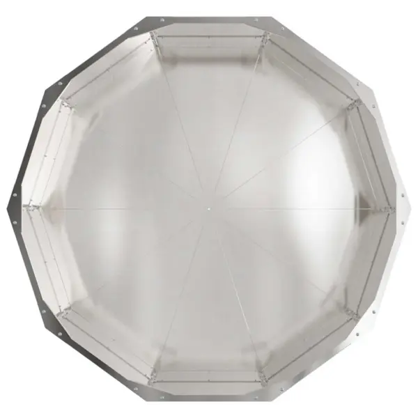 Hõbedane roostevabast terasest taimekast, 90 x 90 x 35 cm – 6